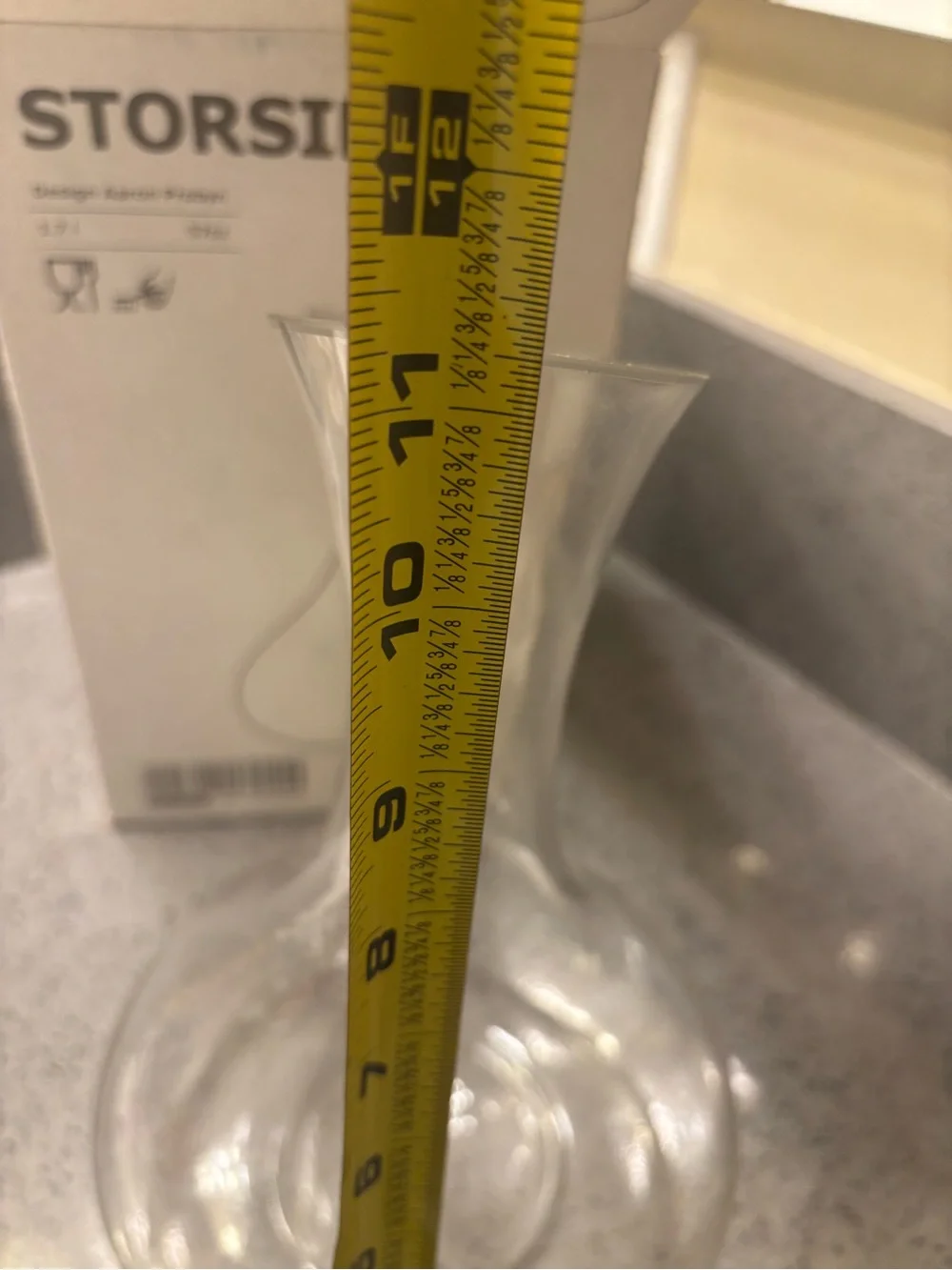 IKEA STORSINT Clear Glass Decanter - Transparent
